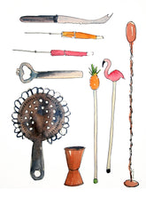 Drinks Cocktail - Accessories Unframed